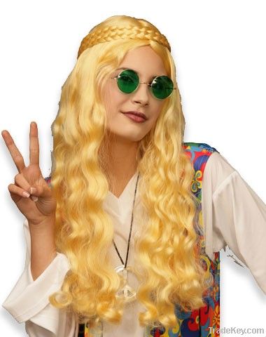 Blonde Hippie Adult Wig
