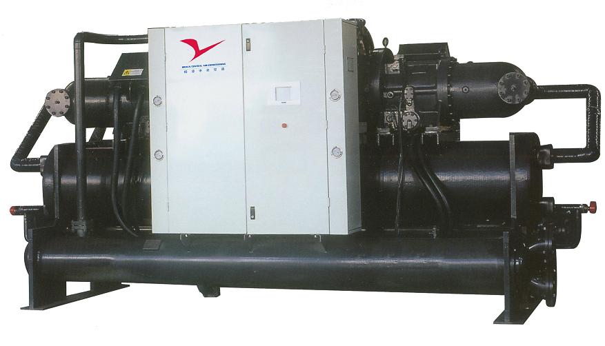 Water cooled water chiller