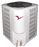 top air discharge heat pump condenser