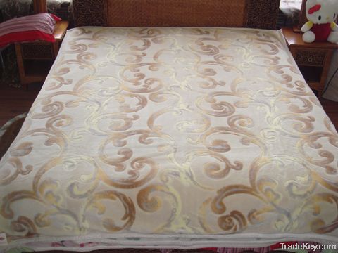 Raschel pure wool blanket