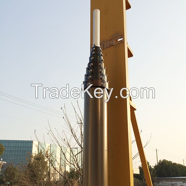 15m pneumatic telescopic masts for antenna/radio/ telecommunications