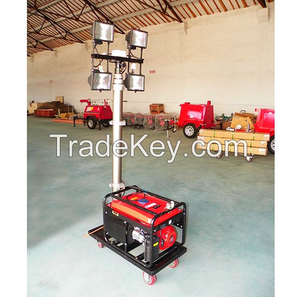 portable mobile generator set lights towers