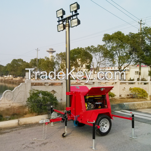 mobile generator set lights towers