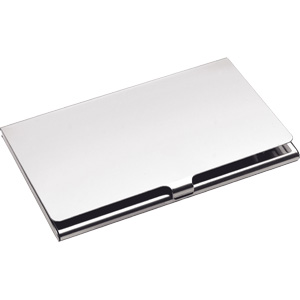 Classic City Business Card Holder - Chrome Plated Card Case