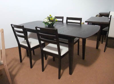 Contemporary Furniture - MDF Top Dining set JAT-DT18-EXT - JAT-CHR10