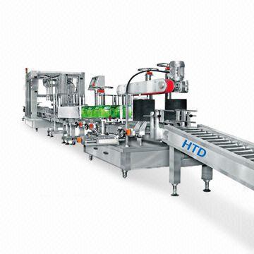 Capping and Labeling Production Line Machine, Used for Electric Compon