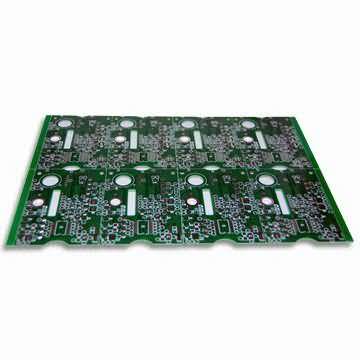 2 Layers PCB with 0.5mm0.5oz Copper Thickness, HASL and Green Solder M
