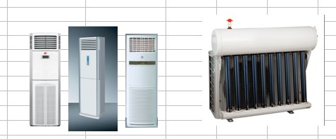 Floor Standing Type Hybrid Solar  air conditioner