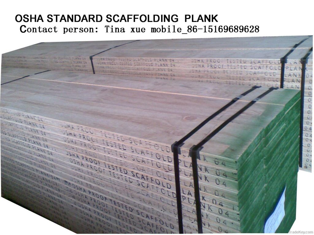 Construction /oil project used scaffolding board