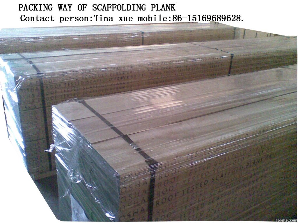 Construction /oil project used scaffolding board