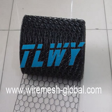 Hexagonal wire netting gabions