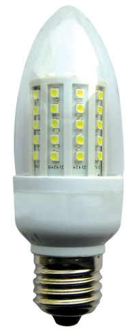 3.6W B60 3528SMD LED Bulb with glass cover