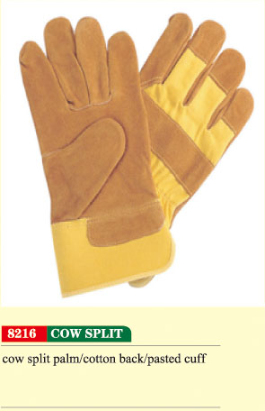cow split glove