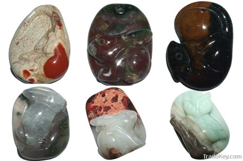 Gemstone Carving Pendants