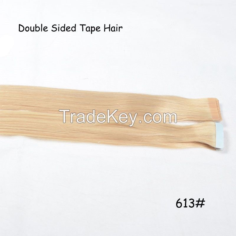 human hair weft tape hair extensions