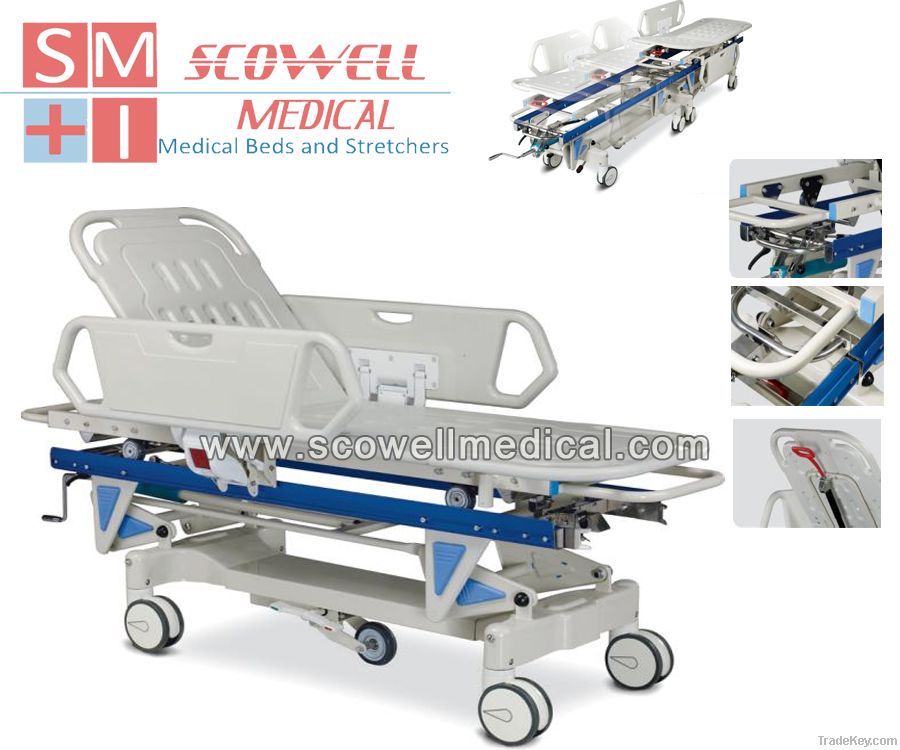 Emergency Connecting Transfer Stretcher Bed For Ambulance Rescue