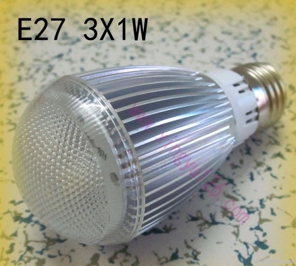 3w E27 led bulbs/e27 led globe bulb, 85-265v, White, 300-330lm,