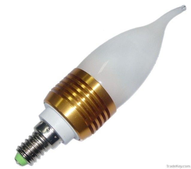 3w E14 led bulbs/e14 led candlelight, 85-265v, Warmwhite, 300-330lm,