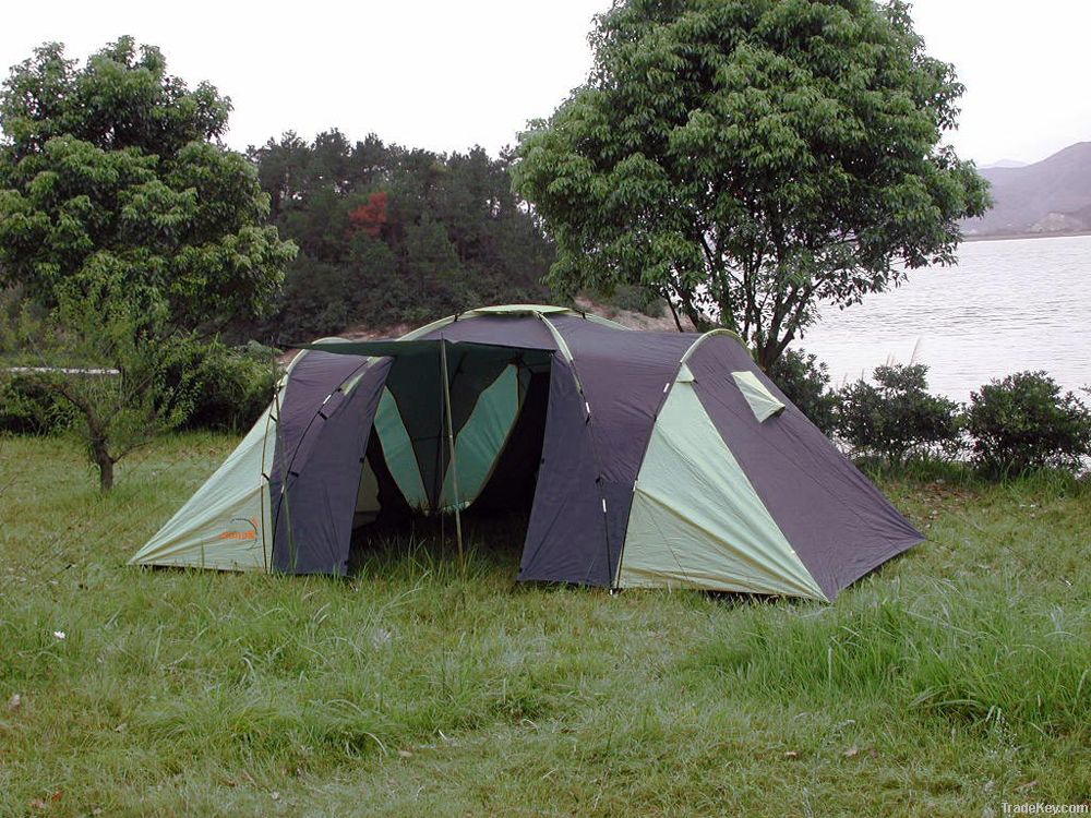 Camping family tent