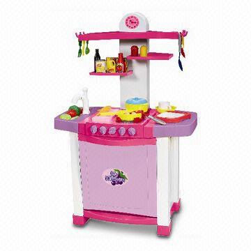 Toy Kitchen Cabinet Play Set With Light and Vioce