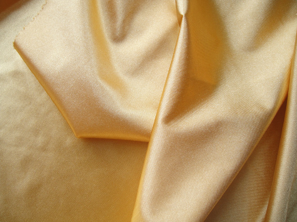 Polyester /Spandex Solid Thin Satin Fabric For Womendress
