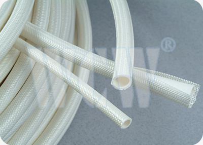 Silicone Rubber fiberglass sleeves(inside rubber outside fiber)