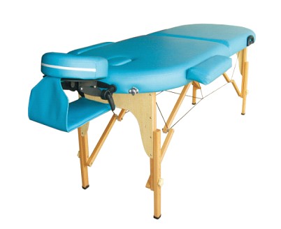 Wood 2 section massage table, Oval table