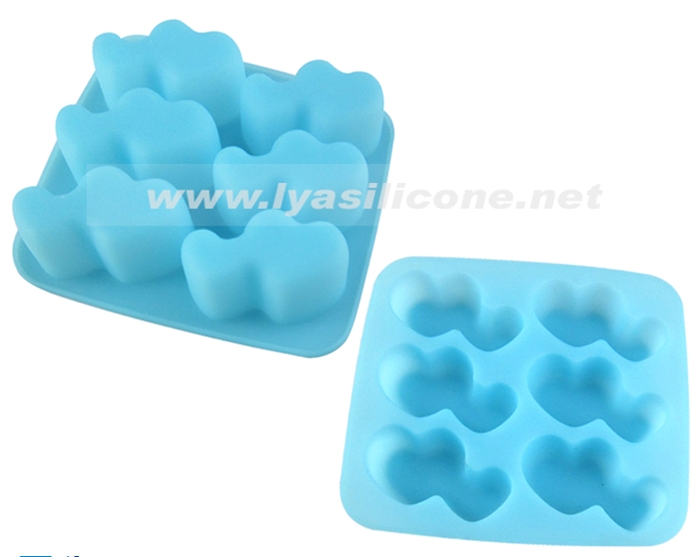 Double Heart-shaped Silicone Ice Grid