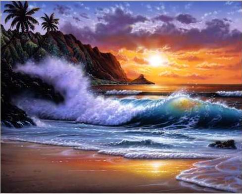 seascape oil  painting