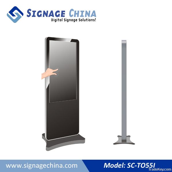 SC-TO55I Simple Digital Signage Equipment of Floor Standing Touch PC