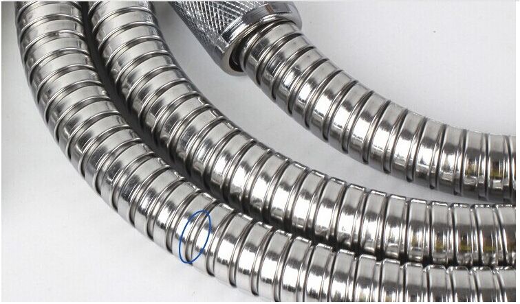 1.5M Polished Stainless steel Shower Hose