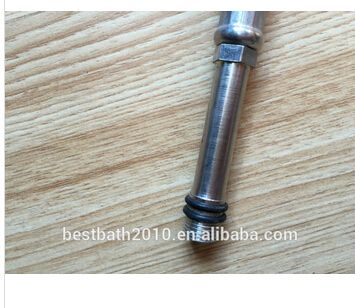 Long male connector with 3/8" nut