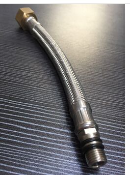 M8 Tap Connector Stainless Steel Braided