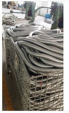 SS316 flexible braided hose for cable protection