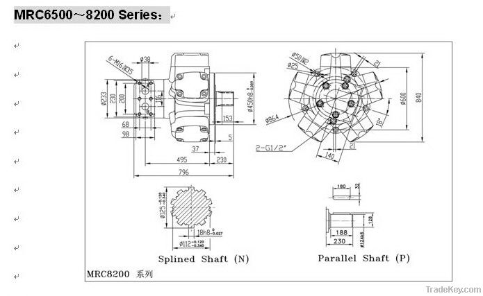 hydraulic motor MRC8200