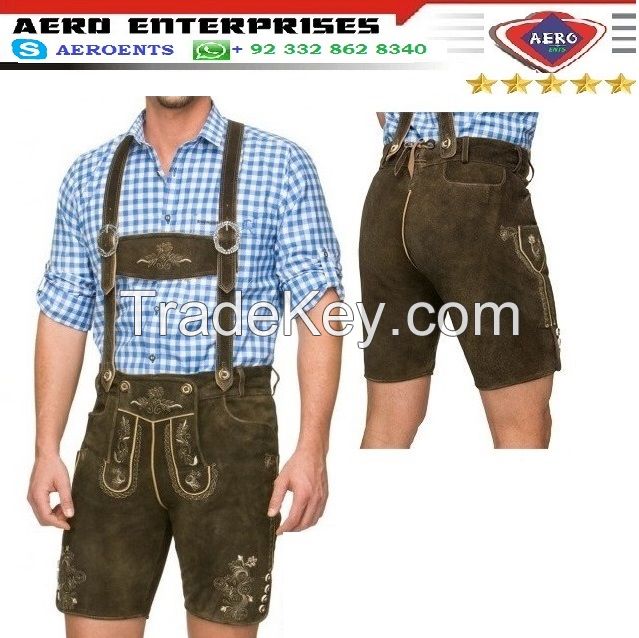 Top Quality Latest German Bavarian Oktoberfest Halloweens Lederhosen Short