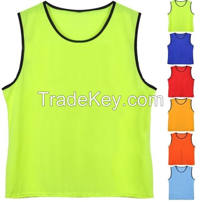 High Quality Custom Logo Training Mesh Bibs Sport Training Vest For Soccer Basketball And More