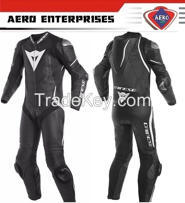 Pro Motorcycle Leather Racing Suit CE Protection