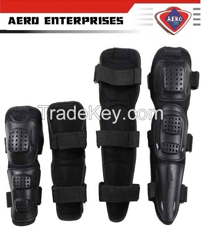 Elbow Knee Shin Armor Guard Pads Protector Set Sports Motorcycle Bike Racing