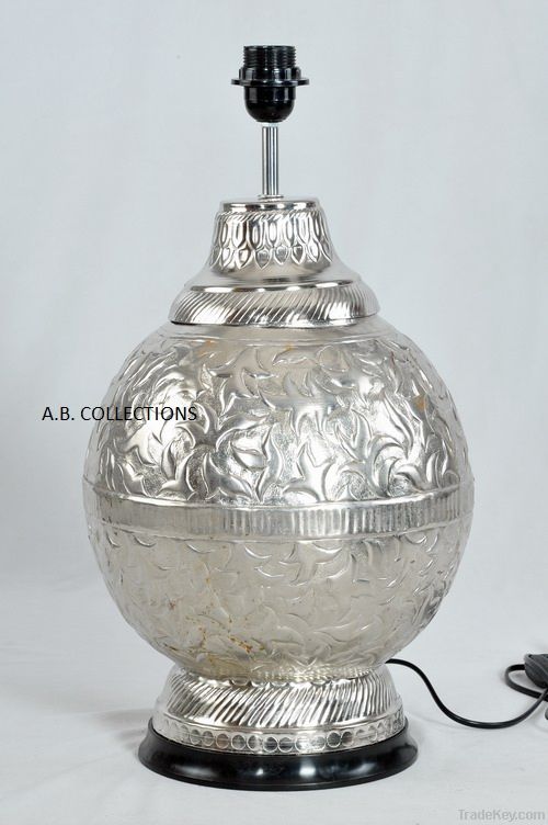 MODERN PEWTER TABLE LAMP