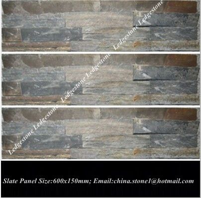 NATURAL SLATE LEDGESTONE 150X600MM