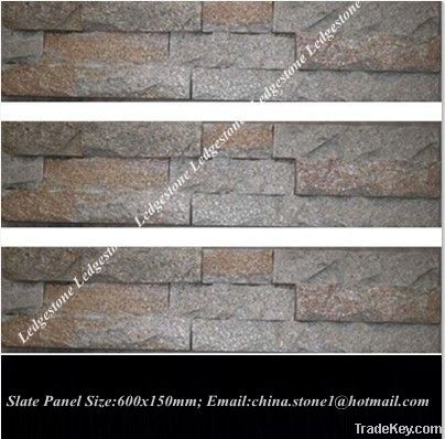 NATURAL SLATE LEDGESTONE 150X600MM