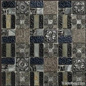 Resin Crystal Glass Mosaics for Floorings