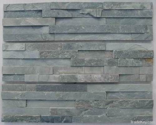 Natural Black Slate Stacked Stones