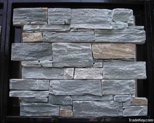 Gray Wall Cladding Slate Stones