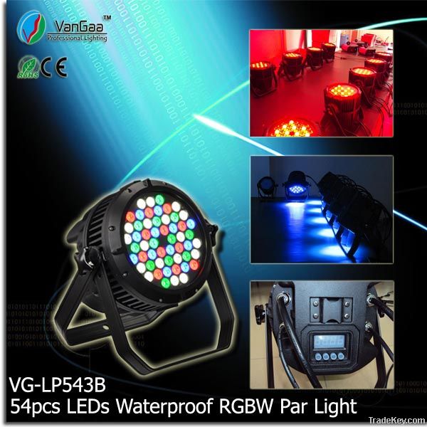 54pcs LEDs RGBW Outdoor Par Light