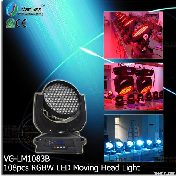 108pcs RGBW LED Moving Head Light
