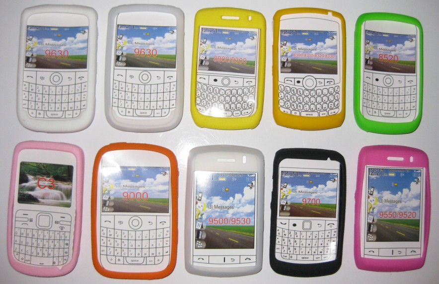 silicone case for mobile phones 9700 9630 9500 9550 9520 9300 9000 8900