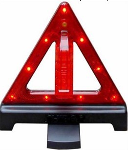 warning triangle with LED