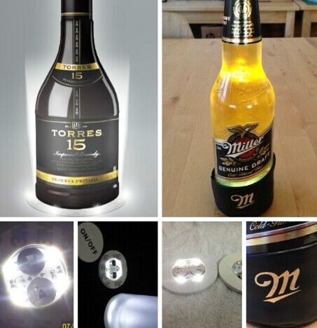 Party use LED bottle coaster